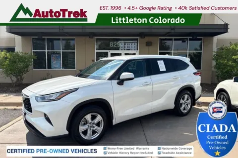 White 2020 Toyota Highlander LE for sale in Littleton, CO