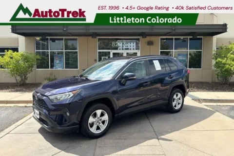 Blue 2019 Toyota RAV4 XLE for sale in Littleton, CO
