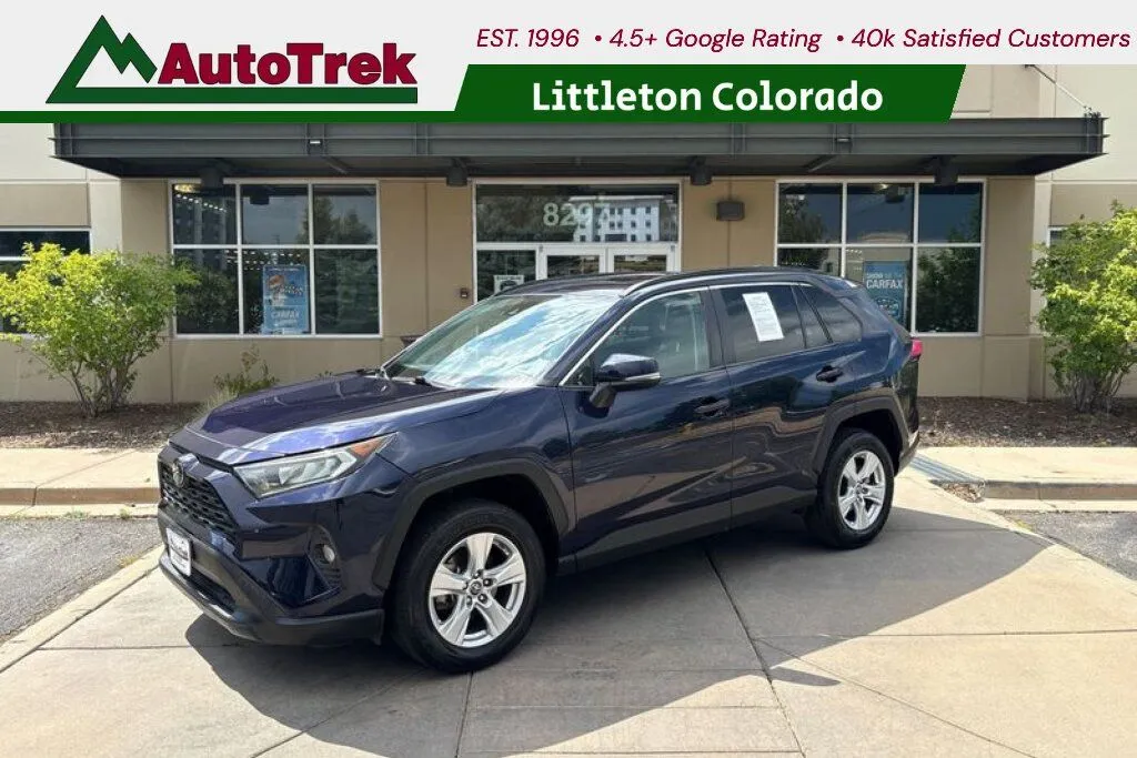 Blue 2019 Toyota RAV4 XLE for sale in Littleton, CO