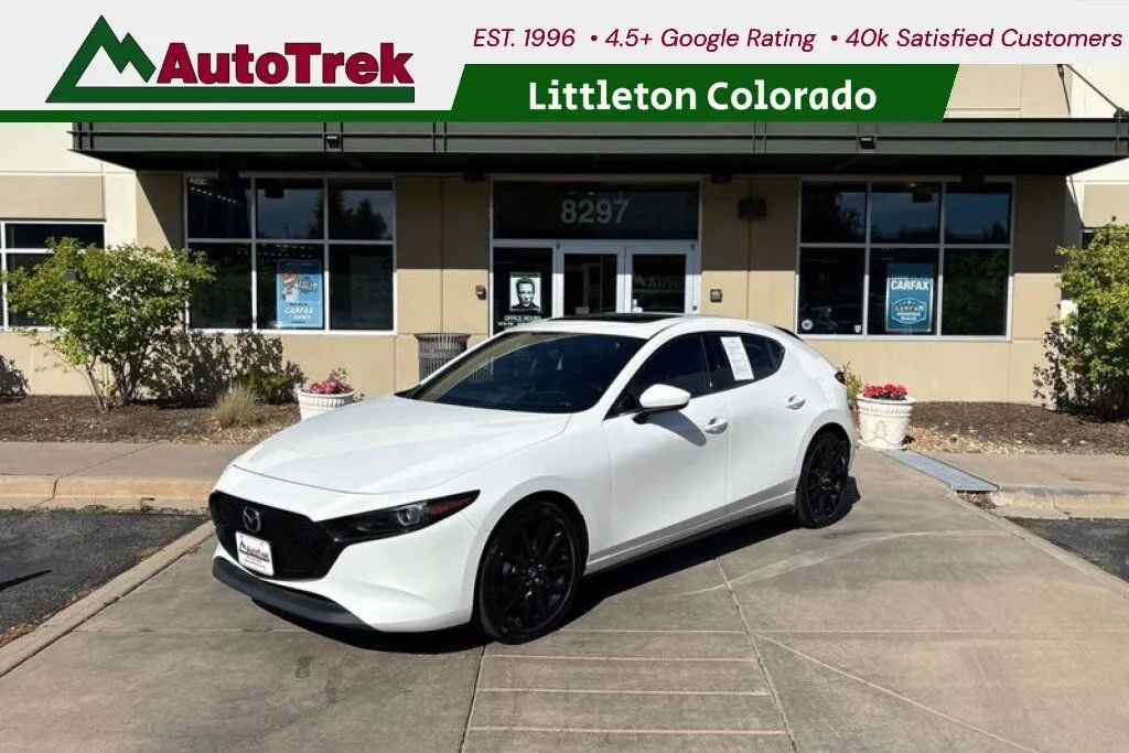 White 2023 Mazda Mazda3 Hatchback 2.5 S Premium for sale in Littleton, CO