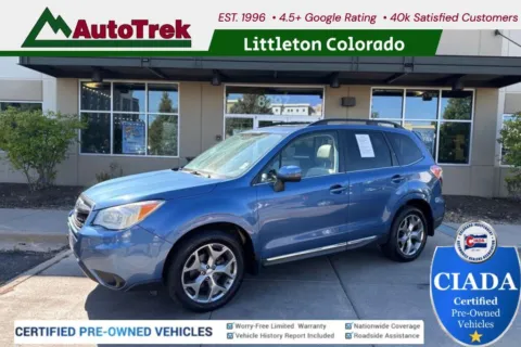 Blue 2015 Subaru Forester 2.5i Touring for sale in Littleton, CO
