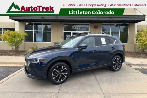 Blue 2022 Mazda CX-5 2.5 S Premium for sale in Littleton, CO