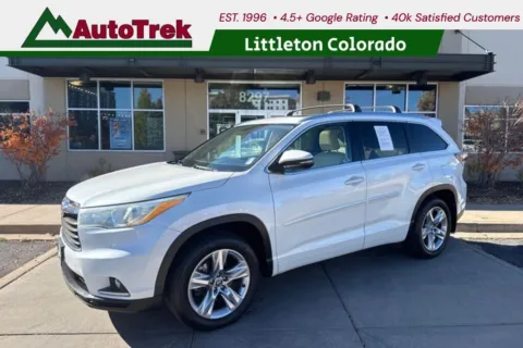 White 2016 Toyota Highlander Limited V6 for sale in Littleton, CO