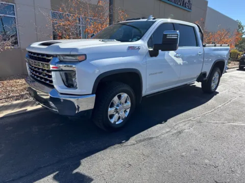 Blue 2020 Chevrolet Silverado 2500HD 4WD Crew Cab Standard Bed LTZ for sale in Littleton, CO