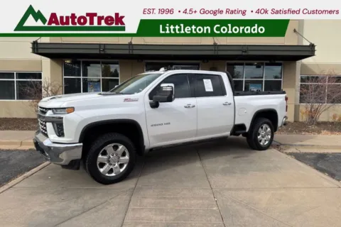 Blue 2020 Chevrolet Silverado 2500HD 4WD Crew Cab Standard Bed LTZ for sale in Littleton, CO