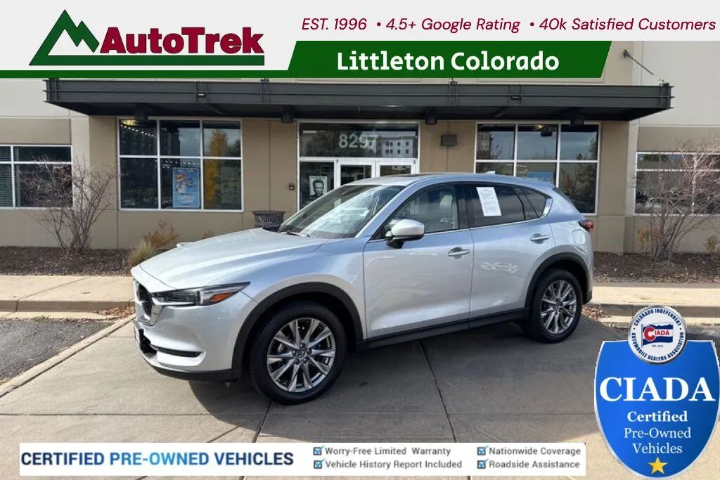 Silver 2021 Mazda CX-5 Grand Touring for sale in Littleton, CO