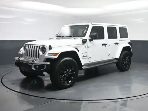 White 2021 Jeep Wrangler 4xe Unlimited Sahara for sale in Terre Haute, IN