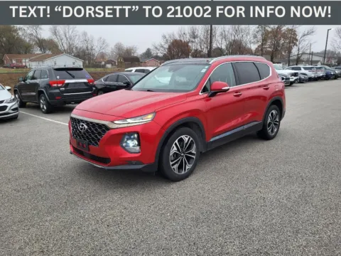 Red 2020 Hyundai Santa Fe Limited for sale in Terre Haute, IN