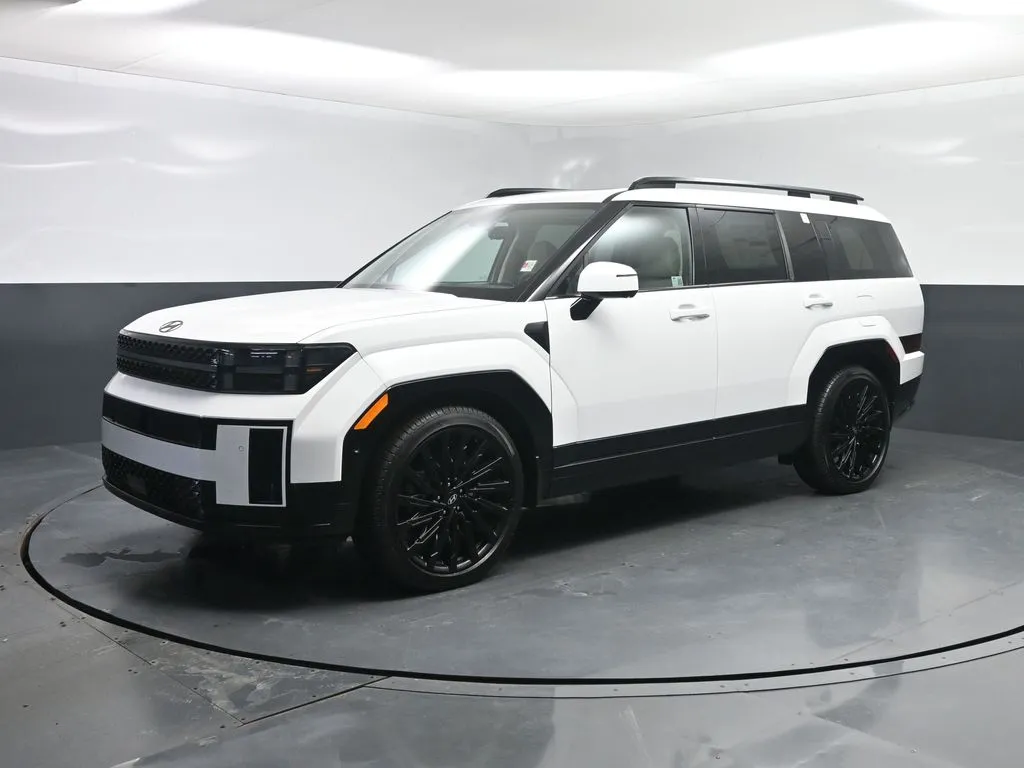 White 2026 Hyundai Santa Fe Calligraphy for sale in Terre Haute, IN