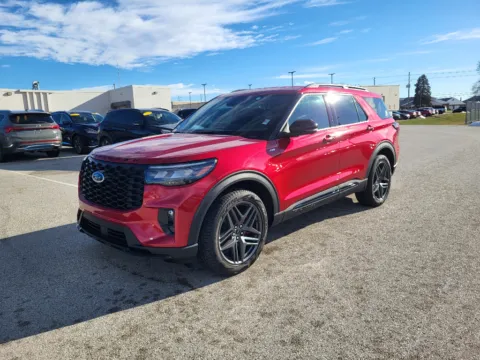 Red 2025 Ford Explorer ST-Line for sale in Terre Haute, IN