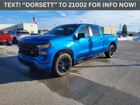 Blue 2023 Chevrolet Silverado 1500 Custom for sale in Terre Haute, IN