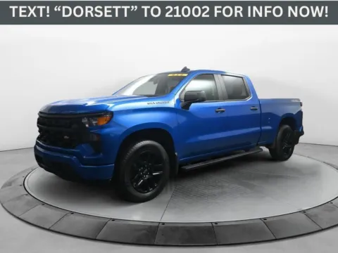 Blue 2023 Chevrolet Silverado 1500 Custom for sale in Terre Haute, IN