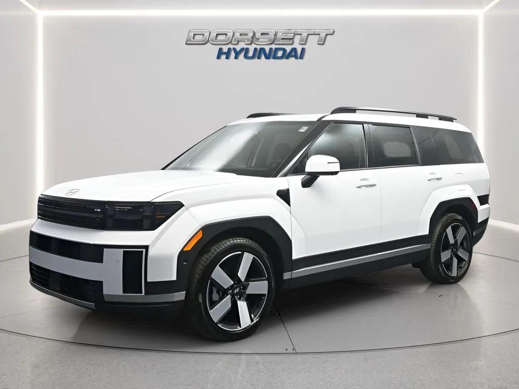 White 2026 Hyundai Santa Fe Hybrid Limited for sale in Terre Haute, IN