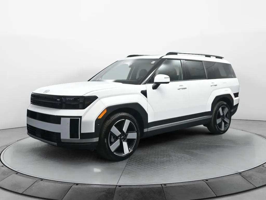 White 2026 Hyundai Santa Fe Hybrid Limited for sale in Terre Haute, IN