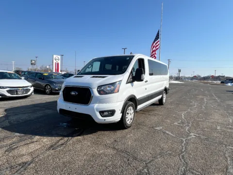 White 2024 Ford Transit Wagon T-350 Low Roof Slide XLT for sale in Terre Haute, IN