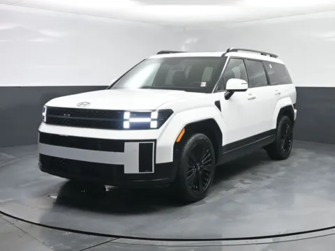 White 2026 Hyundai Santa Fe Hybrid Calligraphy for sale in Terre Haute, IN