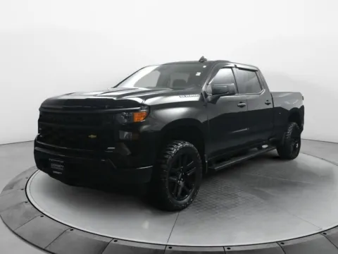 Black 2023 Chevrolet Silverado 1500 Custom for sale in Terre Haute, IN