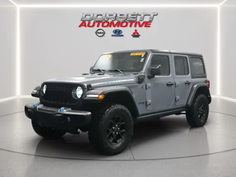 Gray 2024 Jeep Wrangler 4xe Willys for sale in Terre Haute, IN