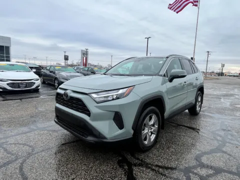 Green 2023 Toyota RAV4 XLE for sale in Terre Haute, IN
