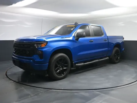 Blue 2023 Chevrolet Silverado 1500 Custom for sale in Terre Haute, IN