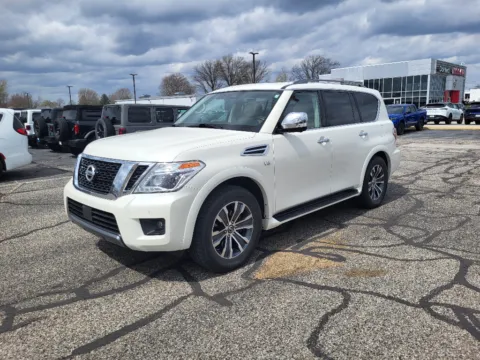 White 2019 Nissan Armada Platinum for sale in Terre Haute, IN
