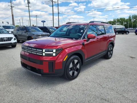 Red 2026 Hyundai Santa Fe Hybrid SEL for sale in Terre Haute, IN