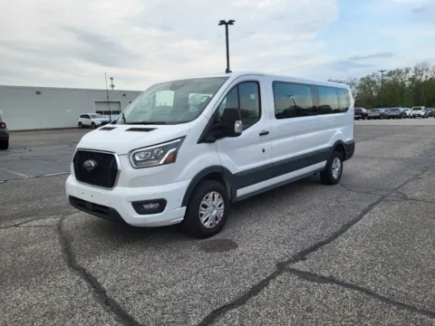White 2023 Ford Transit Wagon T-350 Low Roof Slide XLT for sale in Terre Haute, IN