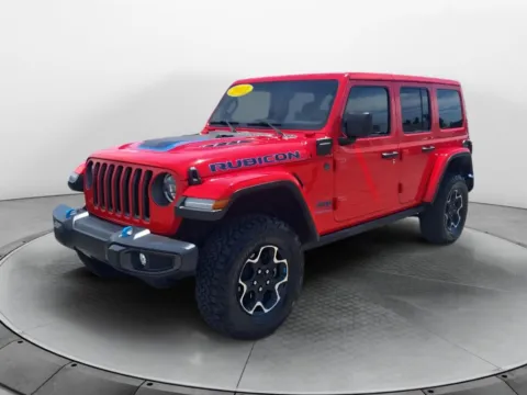 Red 2023 Jeep Wrangler 4xe Rubicon for sale in Terre Haute, IN