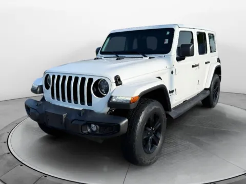 White 2023 Jeep Wrangler Sahara Altitude for sale in Terre Haute, IN