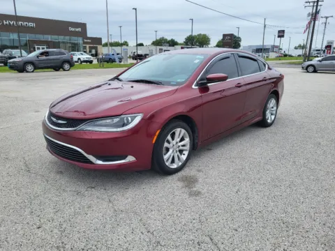 Red 2015 Chrysler 200 Limited for sale in Terre Haute, IN