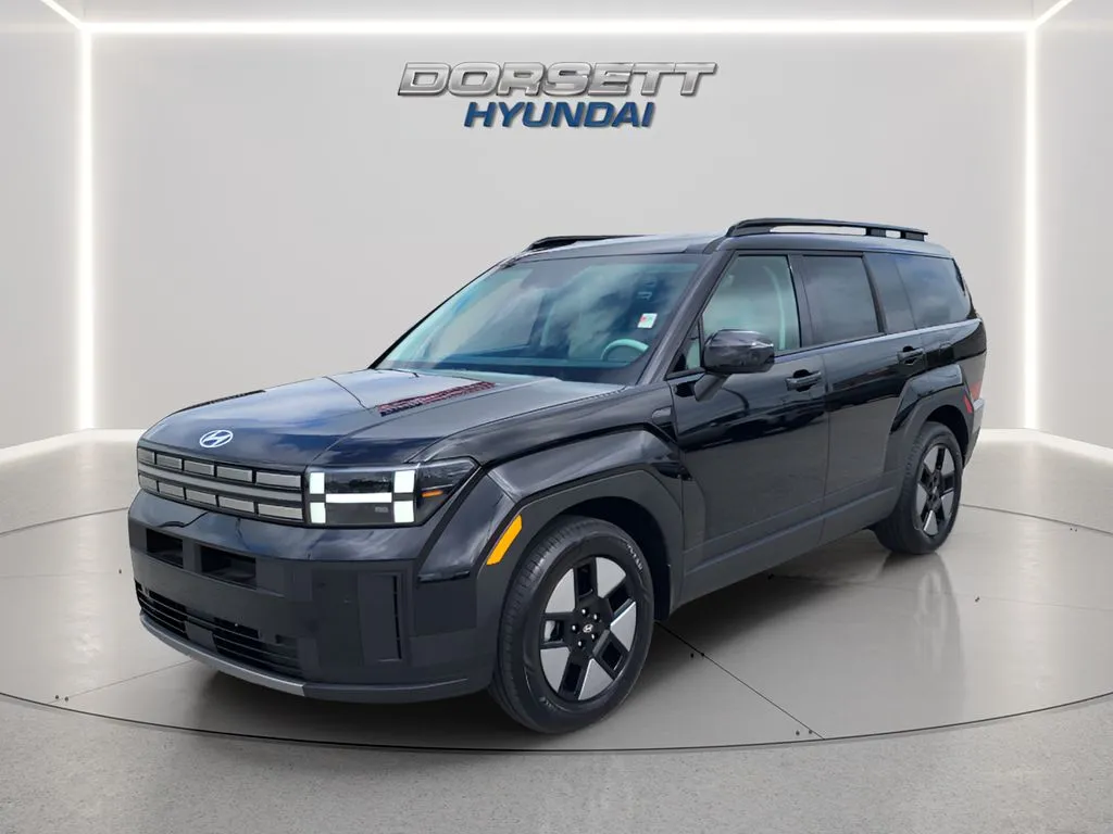 Black 2026 Hyundai Santa Fe Hybrid SEL for sale in Terre Haute, IN