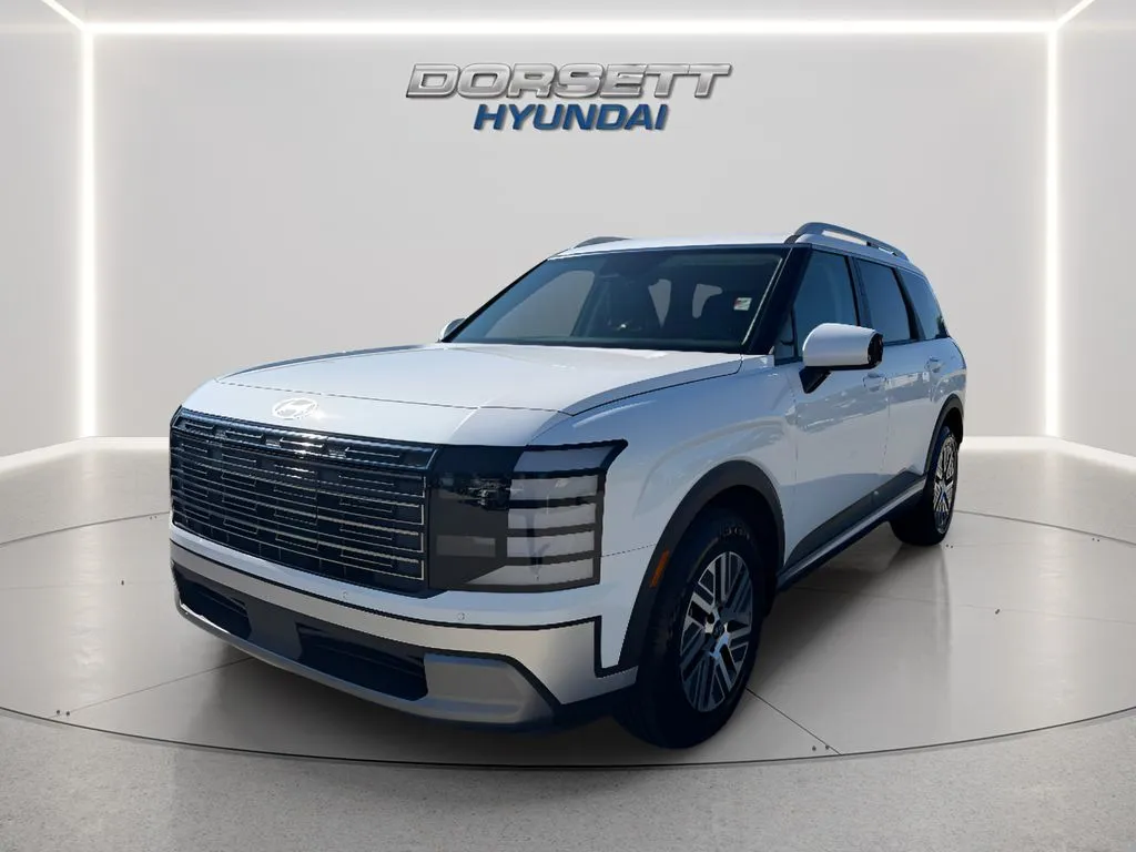 White 2026 Hyundai Palisade Hybrid SEL 8P for sale in Terre Haute, IN