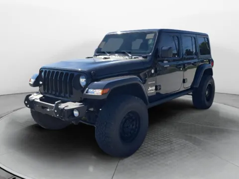 Black 2022 Jeep Wrangler Unlimited Sahara for sale in Terre Haute, IN