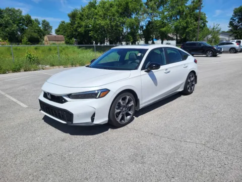 White 2025 Honda Civic Hybrid Sport Touring for sale in Terre Haute, IN