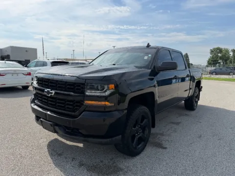 Black 2018 Chevrolet Silverado 1500 Custom for sale in Terre Haute, IN