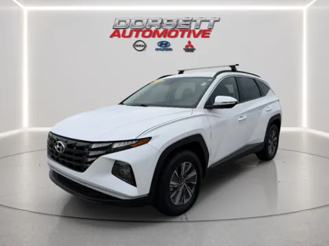 White 2023 Hyundai Tucson Hybrid Blue for sale in Terre Haute, IN