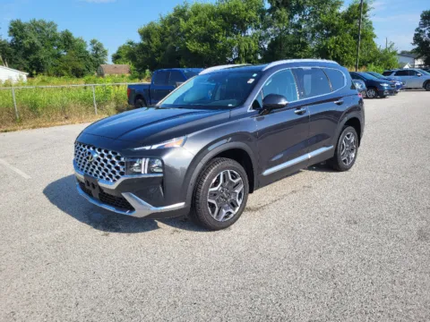 Gray 2021 Hyundai Santa Fe Limited for sale in Terre Haute, IN