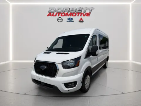 White 2024 Ford Transit Wagon T-350 Med Roof Slide XLT for sale in Terre Haute, IN