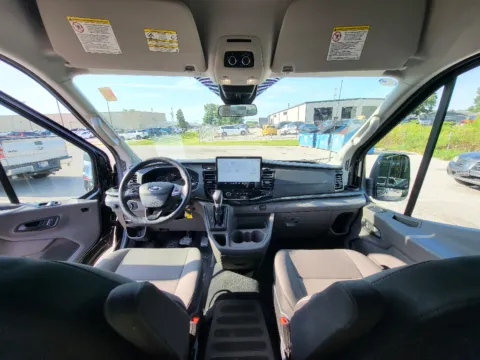 Photos of 2024 Ford Transit Wagon T-350 Med Roof Slide XLT for sale in Terre Haute, IN at Dorsett Hyundai