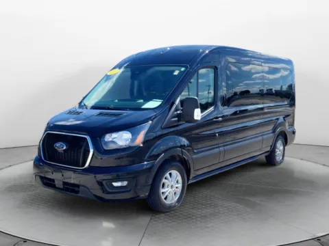Black 2024 Ford Transit Wagon T-350 Med Roof Slide XLT for sale in Terre Haute, IN