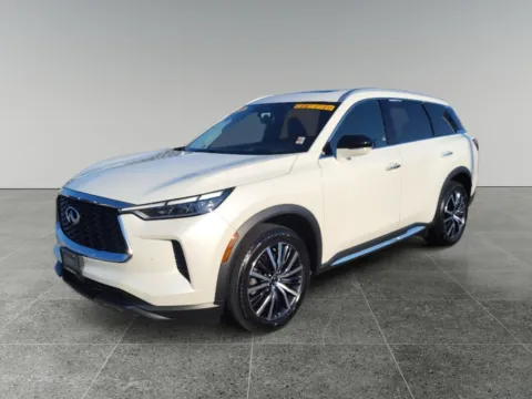 White 2024 INFINITI QX60 SENSORY for sale in Terre Haute, IN