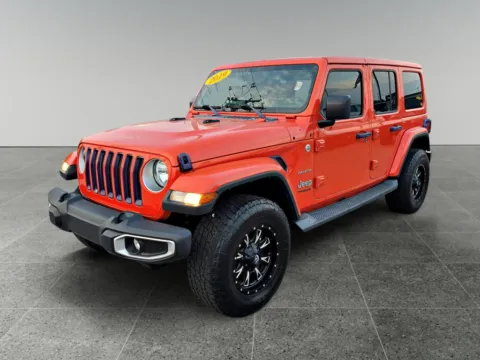 Orange 2019 Jeep Wrangler Sahara for sale in Terre Haute, IN