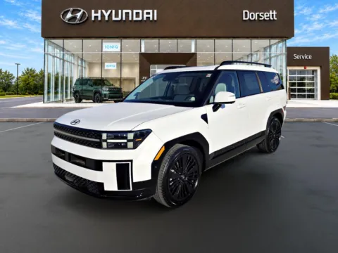 White 2027 Hyundai Santa Fe Hybrid Calligraphy for sale in Terre Haute, IN