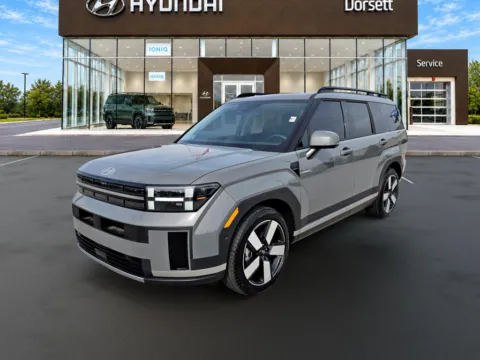 Gray 2026 Hyundai Santa Fe Hybrid Limited 7P for sale in Terre Haute, IN