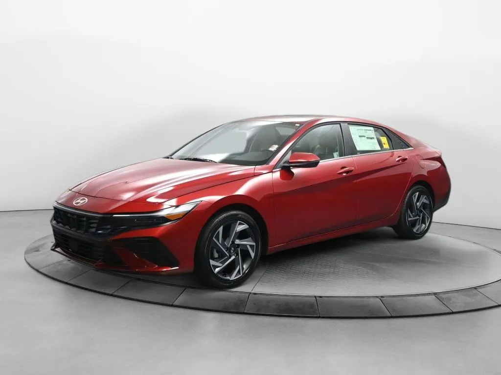 Red 2025 Hyundai Elantra Hybrid Limited for sale in Terre Haute, IN