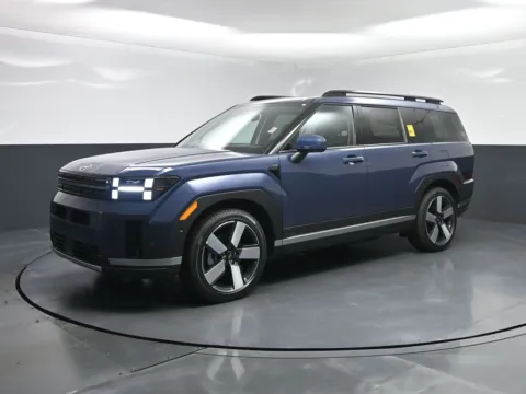 Blue 2025 Hyundai Santa Fe Hybrid Limited for sale in Terre Haute, IN