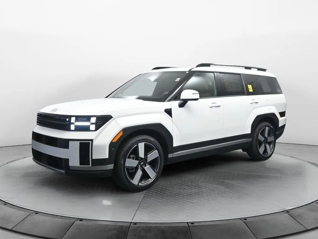 White 2025 Hyundai Santa Fe Hybrid Limited for sale in Terre Haute, IN