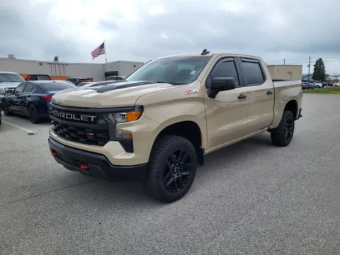 Beige 2022 Chevrolet Silverado 1500 Custom Trail Boss for sale in Terre Haute, IN