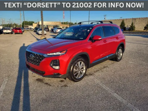 Red 2020 Hyundai Santa Fe Limited for sale in Terre Haute, IN