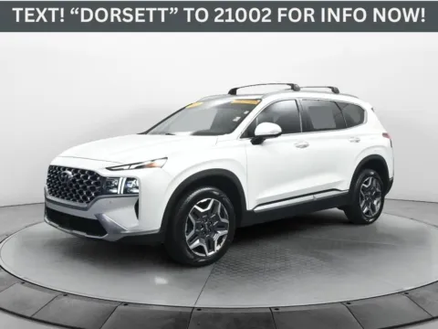 White 2022 Hyundai Santa Fe Hybrid Limited for sale in Terre Haute, IN